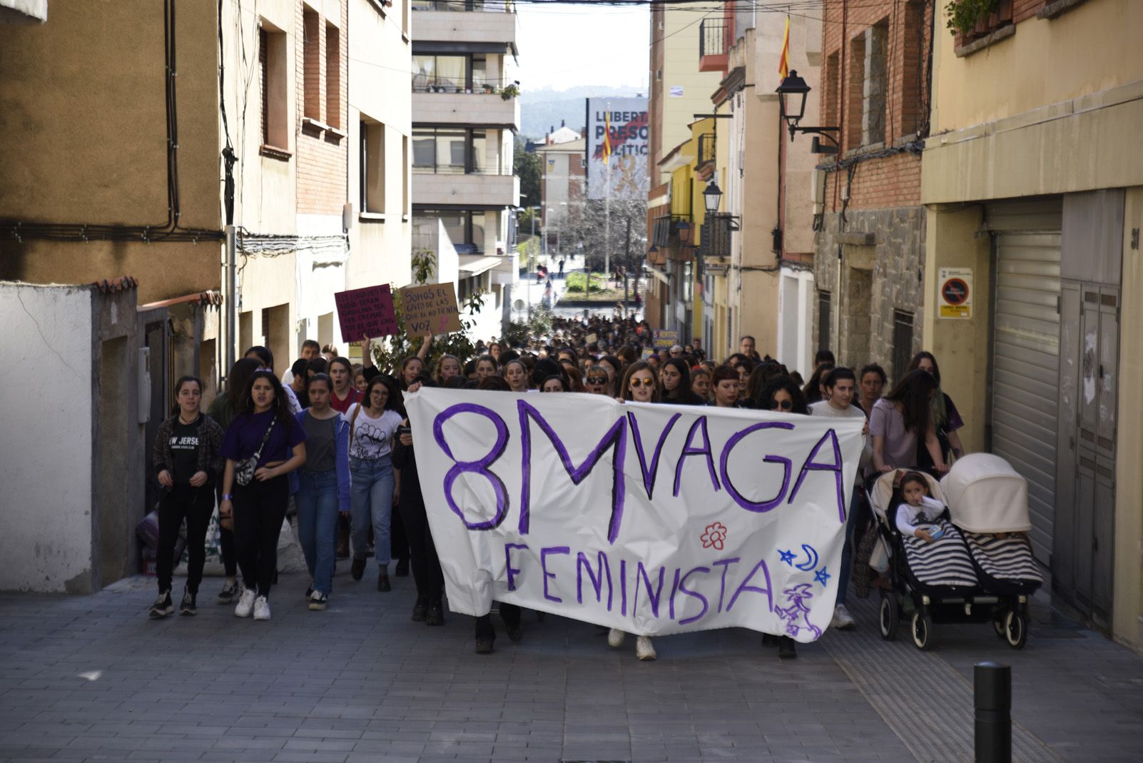 Manifestació Feminista del 8 de Març. Foto: Bernat Millet.