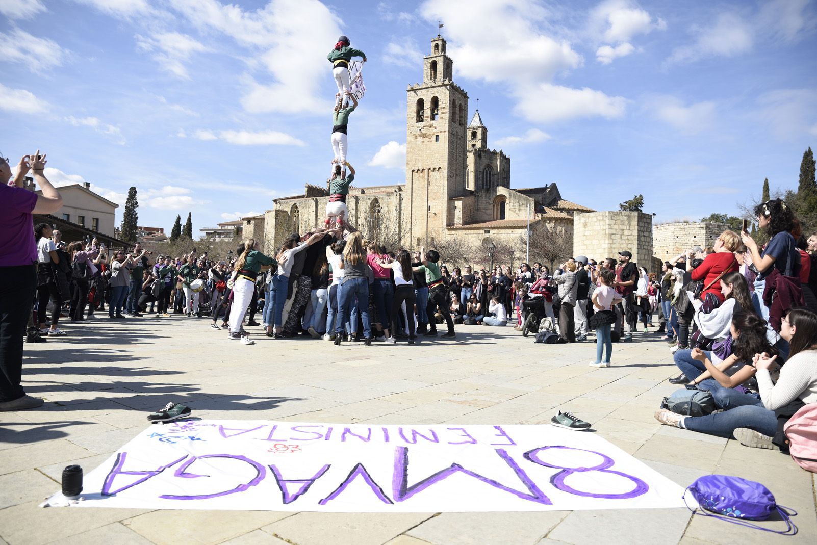 Manifestació Feminista del 8 de Març. Foto: Bernat Millet.