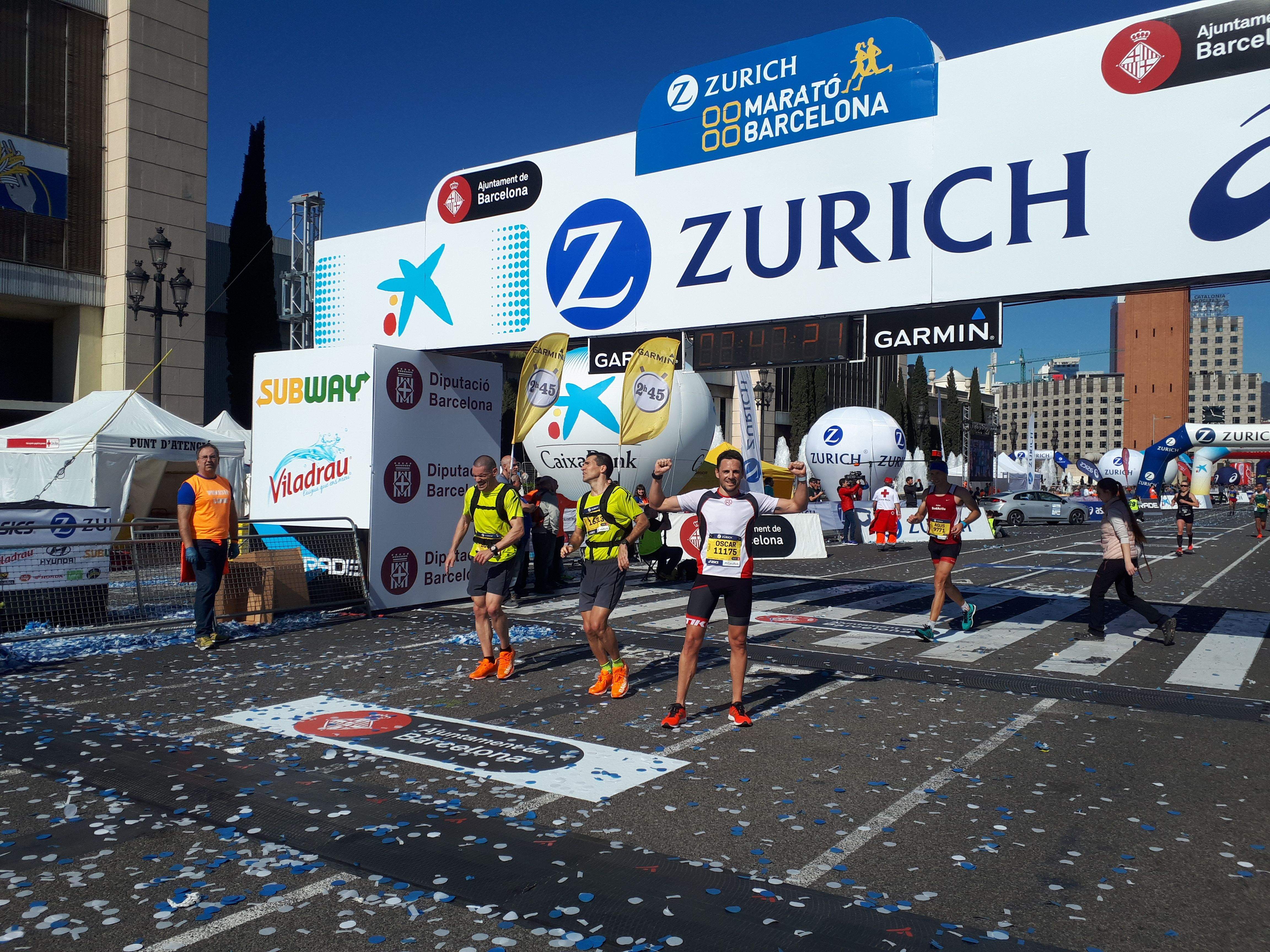 Òscar Monje ha estat el millor atleta de Sant Cugat en la 42a Marató de Barcelona. FOTO: Cedida