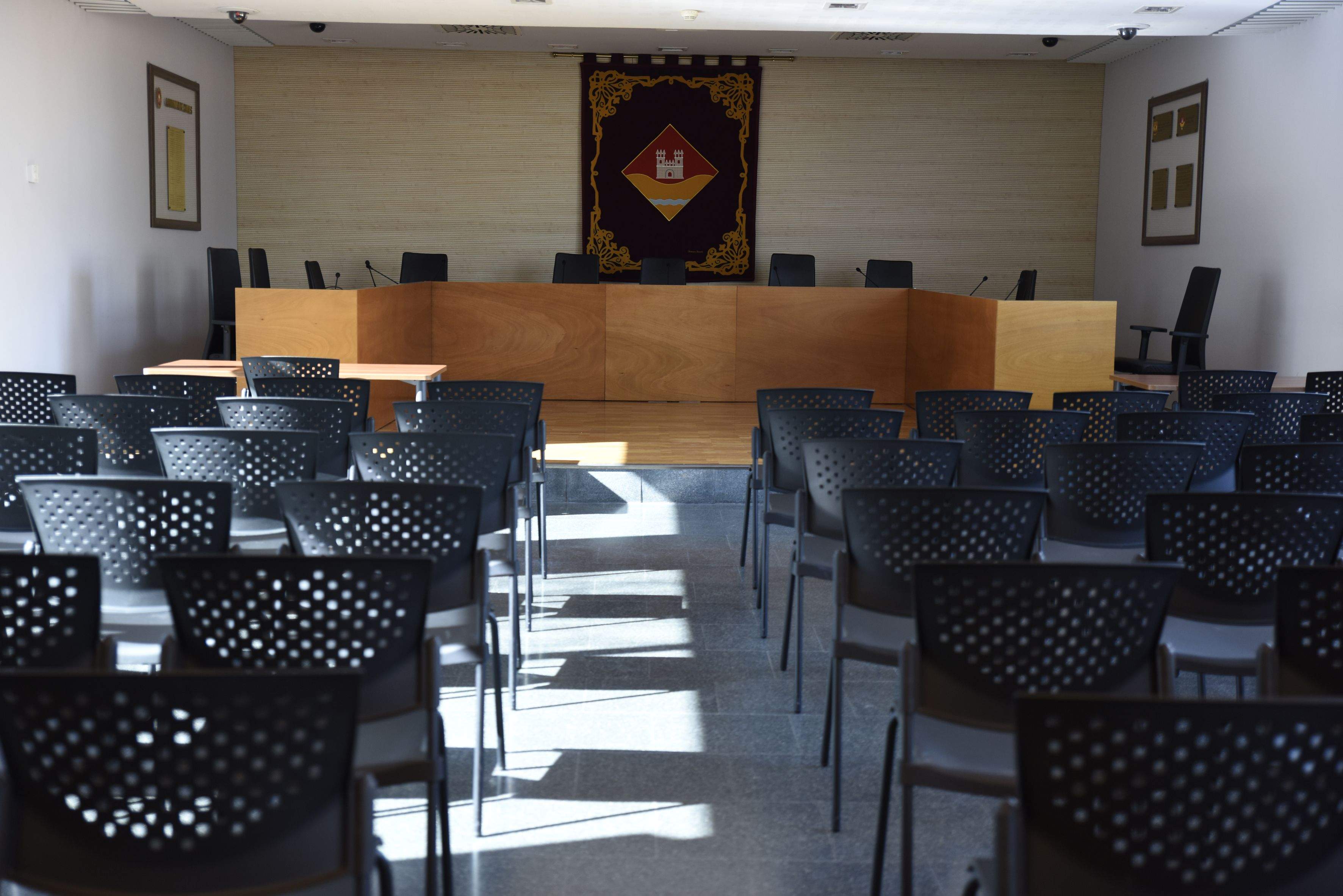 Sala de plens de l'EMD de Valldoreix. FOTO: Arxiu