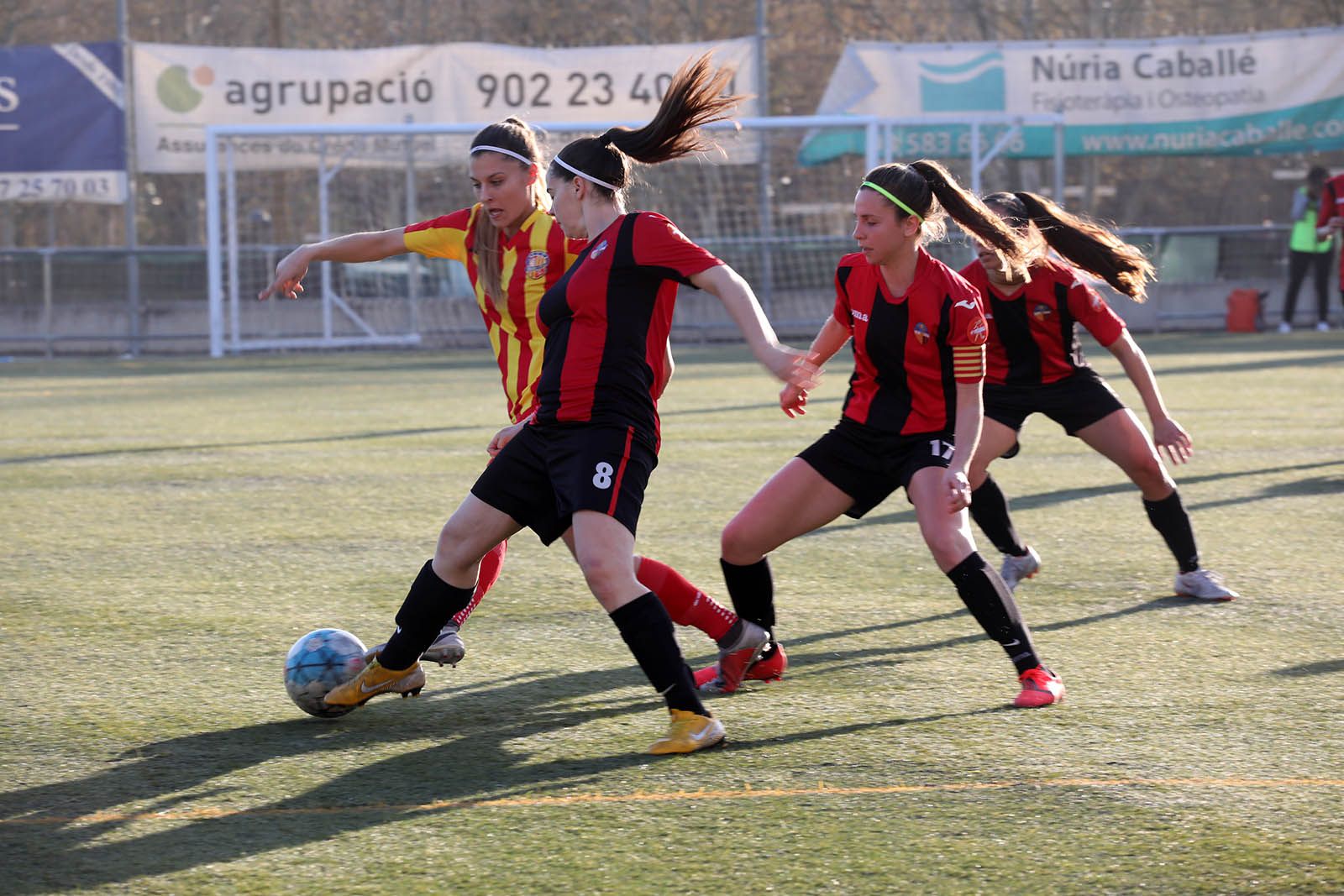 Lliga de futbol femení: Sant Cugat FC-AEC Manlleu. Foto: Lali Álvarez