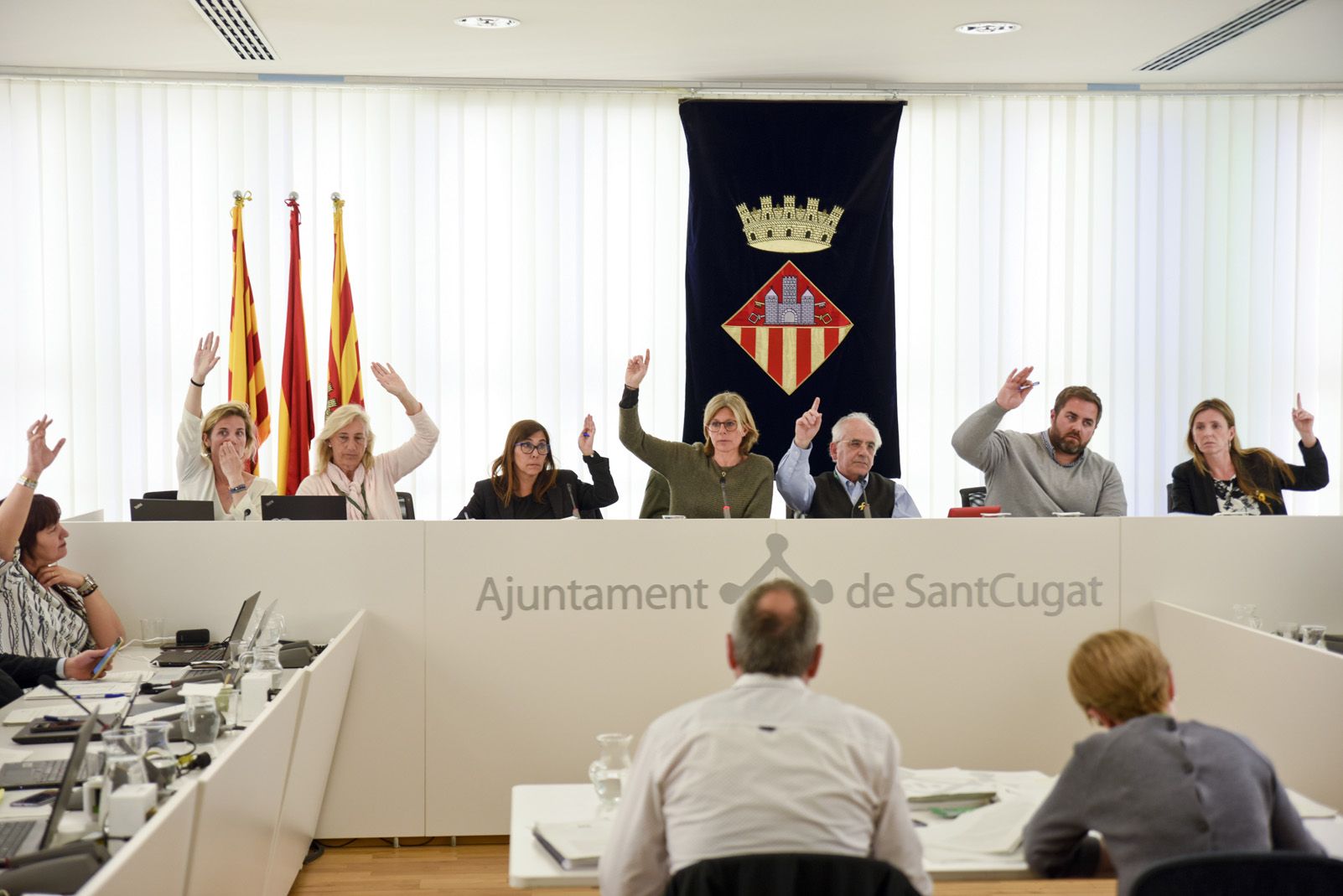 Ple Municipal del mes de març. FOTO: Bernat Millet