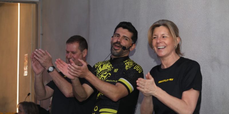 D'esquerra a dreta: Dominique Sylvain, Carlos Gil i Carmela Fortuny. FOTO: Lali Álvarez