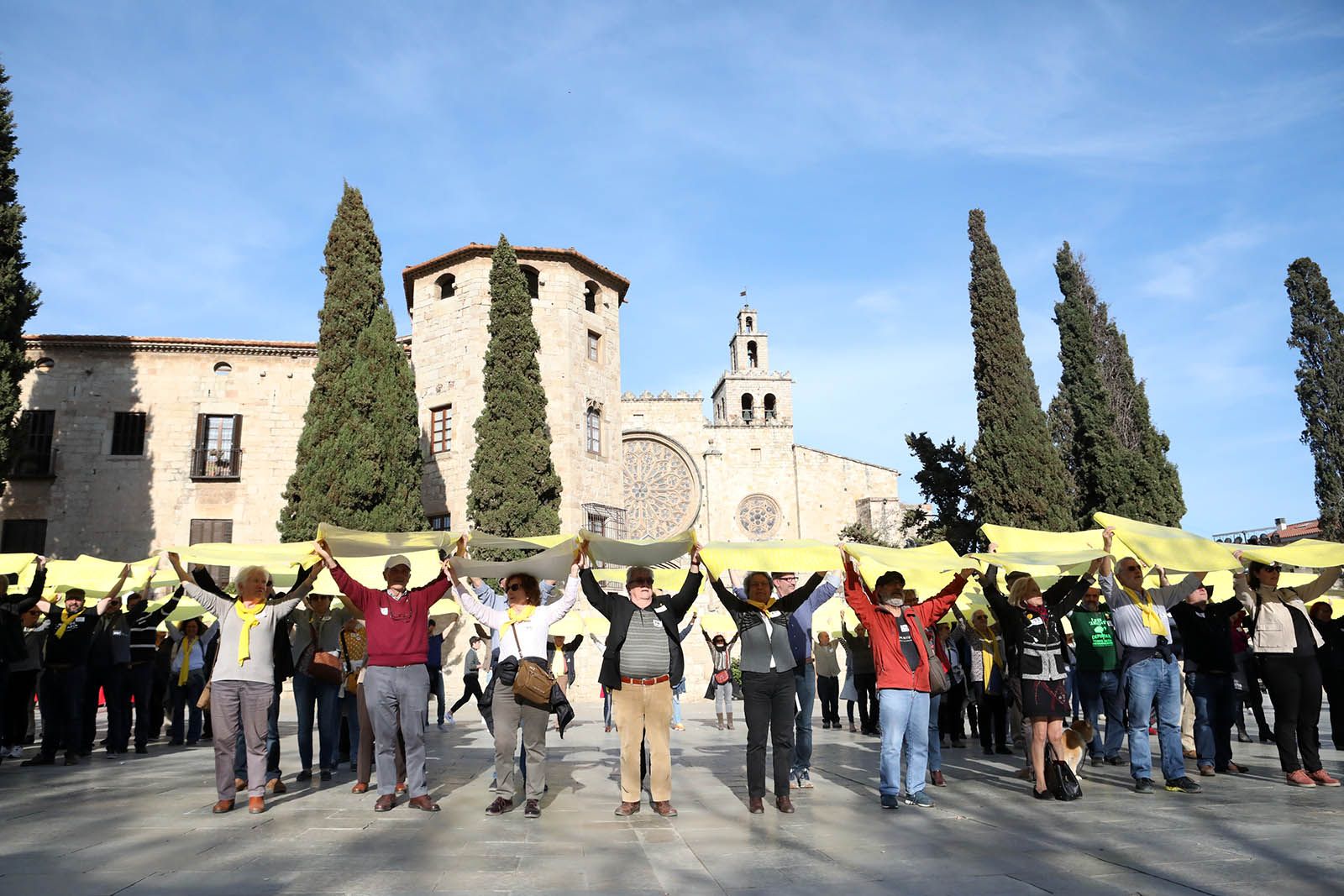 Mega foto d'Òmnium. Foto: Lali Álvarez