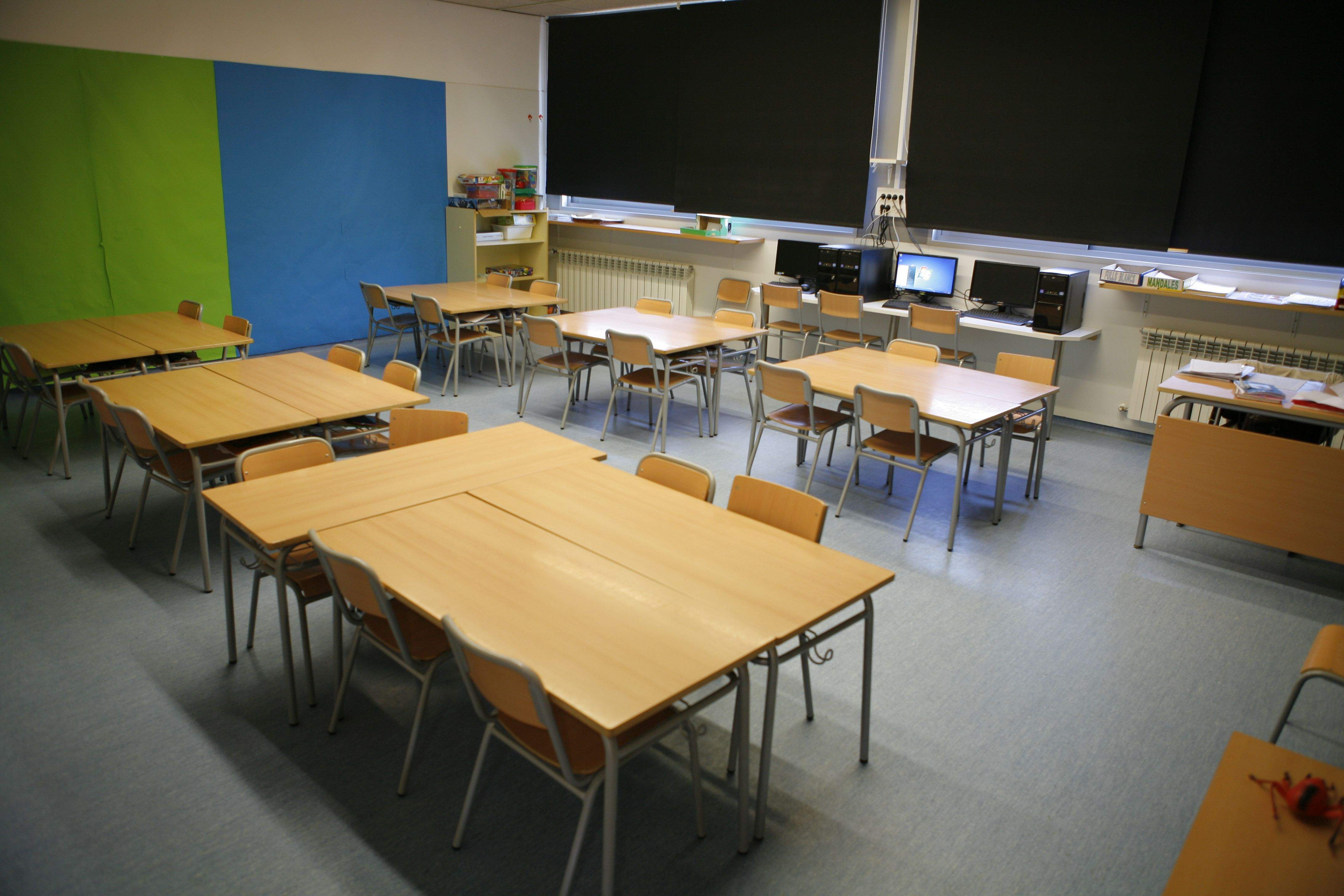 Una aula de l'Escola del Turó de Can Mates. FOTO: Artur Ribera