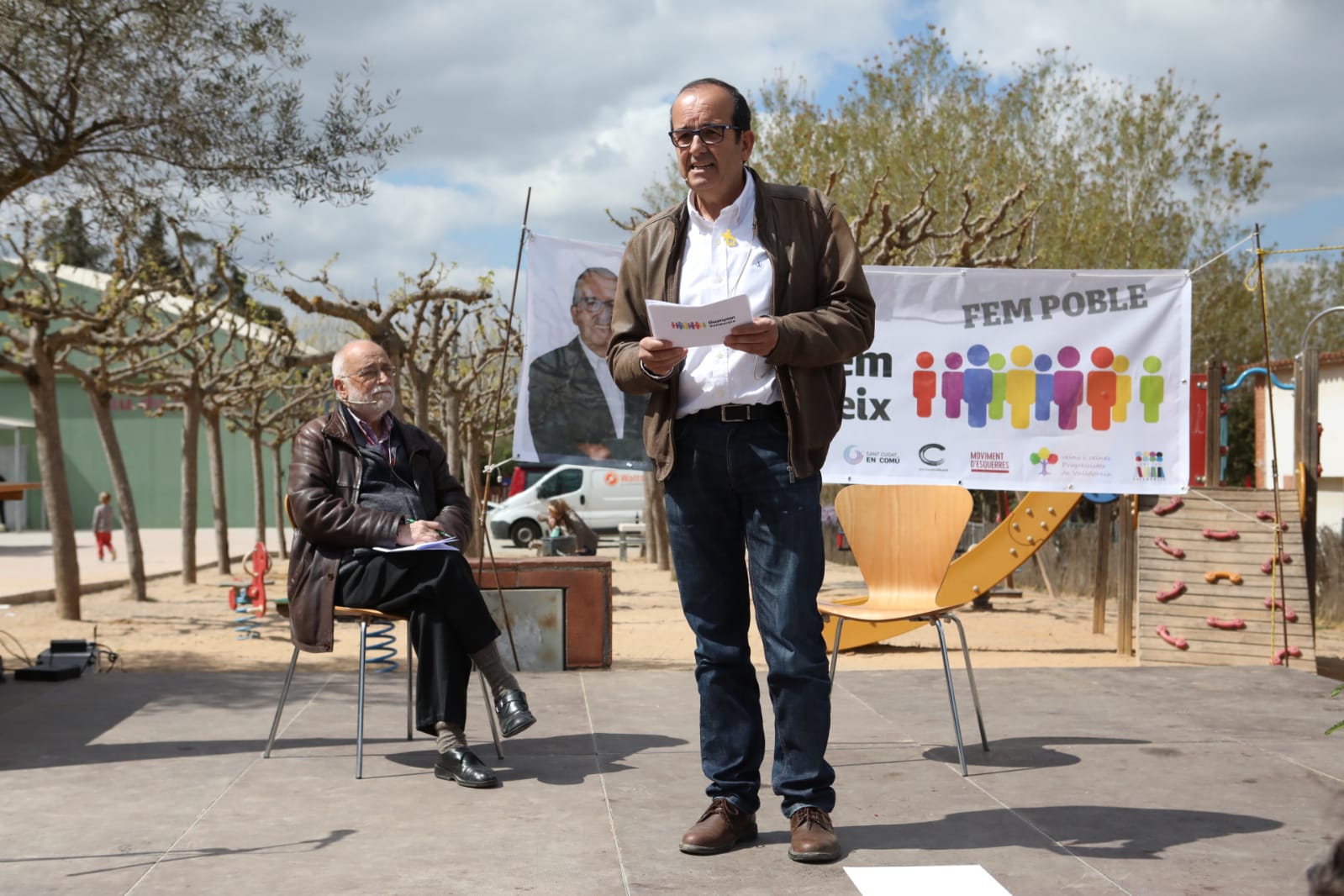 Humet durant al seva presentació FOTO: Lali Álvarez 