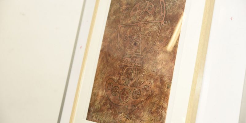 Obra de Joan Marigot que il·lustra la portada de la revista. FOTO: Bernat Millet