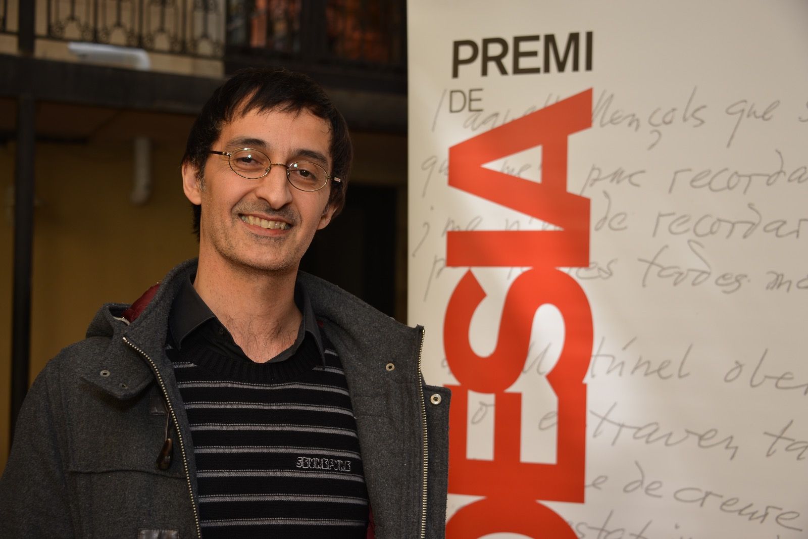 Francesc Gómez, guanyador del 17è premi de poesia Gabriel Ferrater. FOTO: Localpres