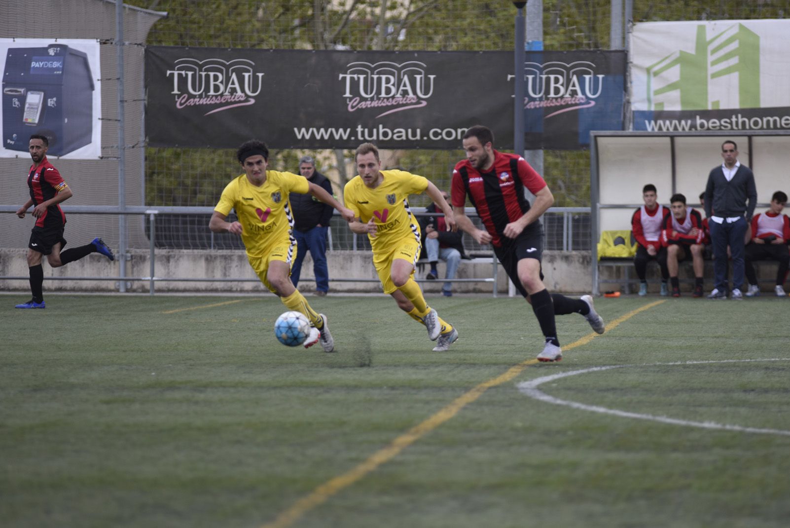 Futbol masculí. Partit de lliga. Sant Cugat FC-Palamós CF fotos: Marta del Moral
