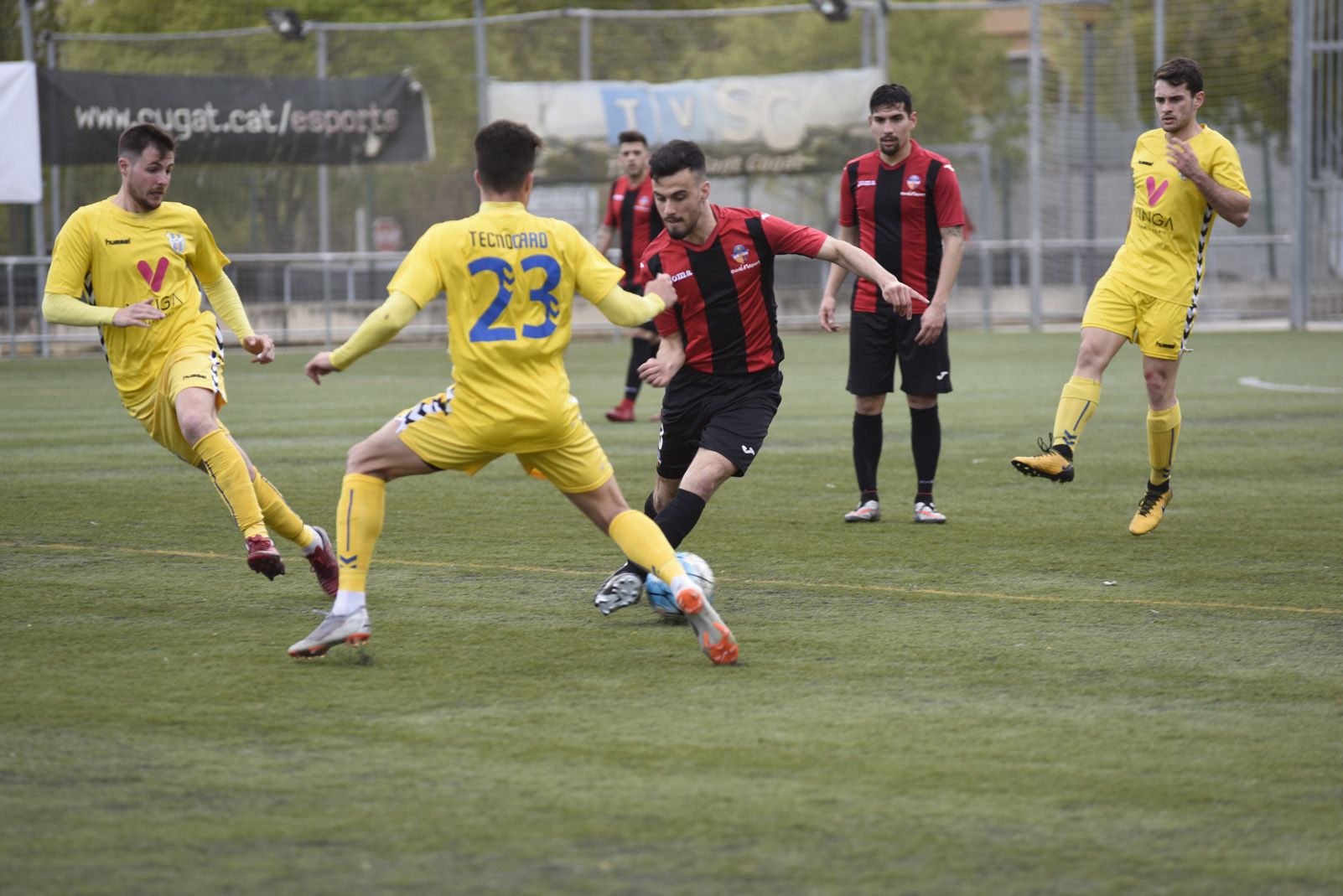 Futbol masculí. Partit de lliga. Sant Cugat FC-Palamós CF fotos: Marta del Moral