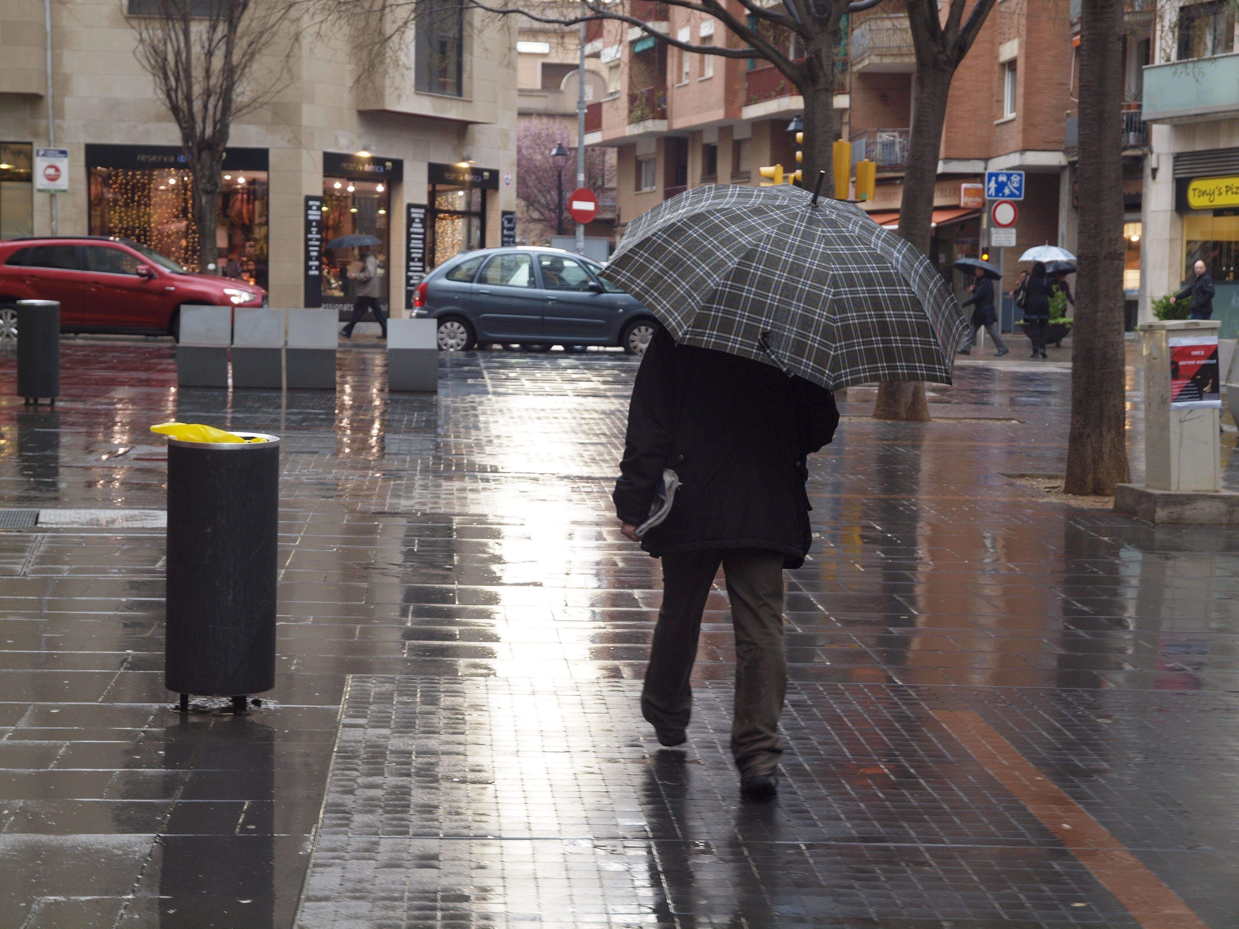 Pluja a Sant Cugat. FOTO: Arxiu