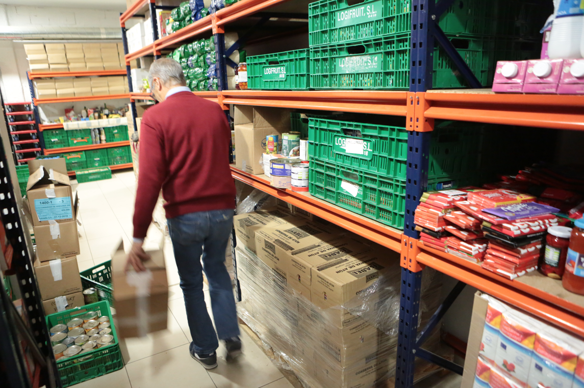 El rebost de Càritas Sant Cugat. FOTO: Artur Ribera