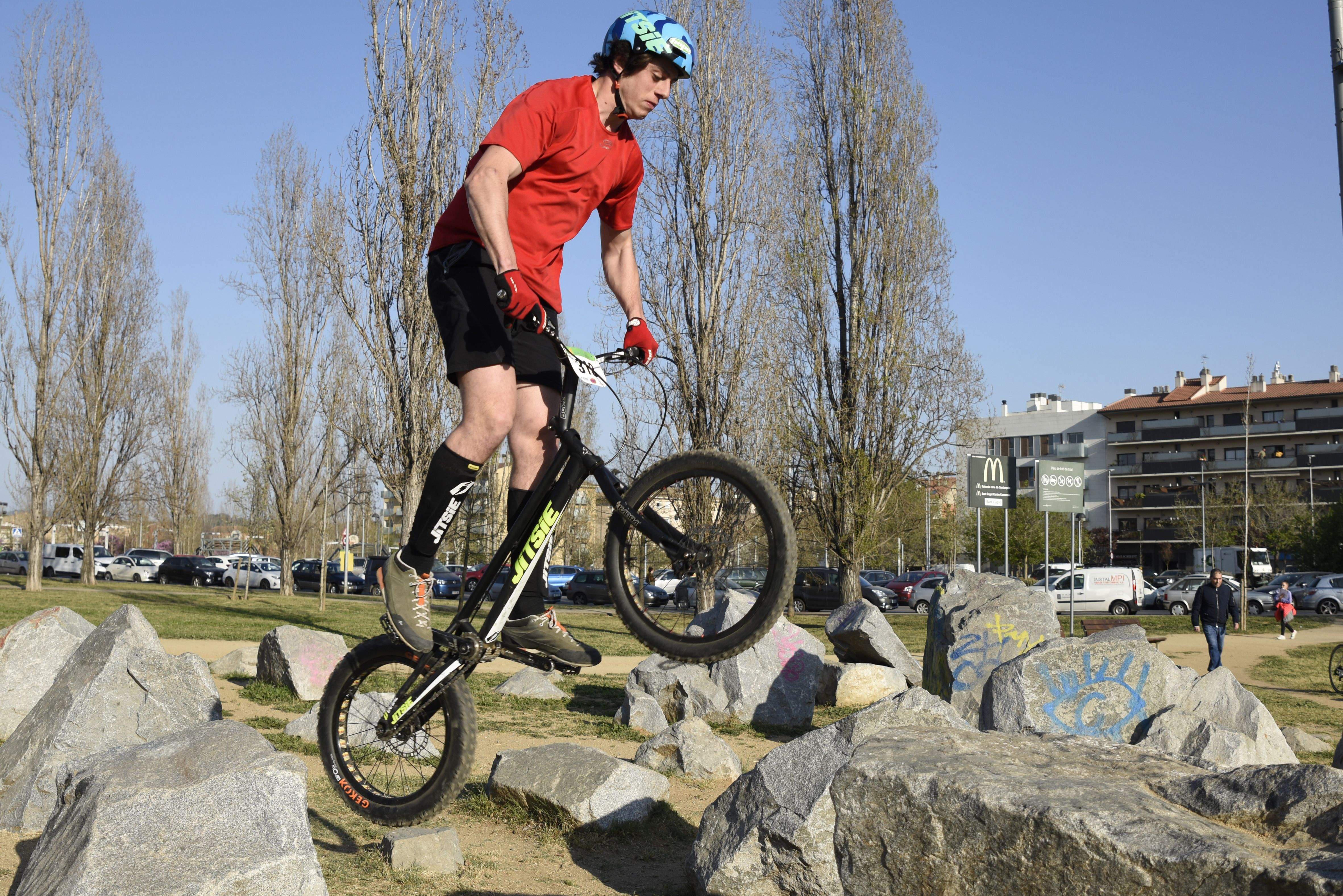 Juan Xiberta, al Bike Park de Sant Cugat. FOTO: Bernat Millet