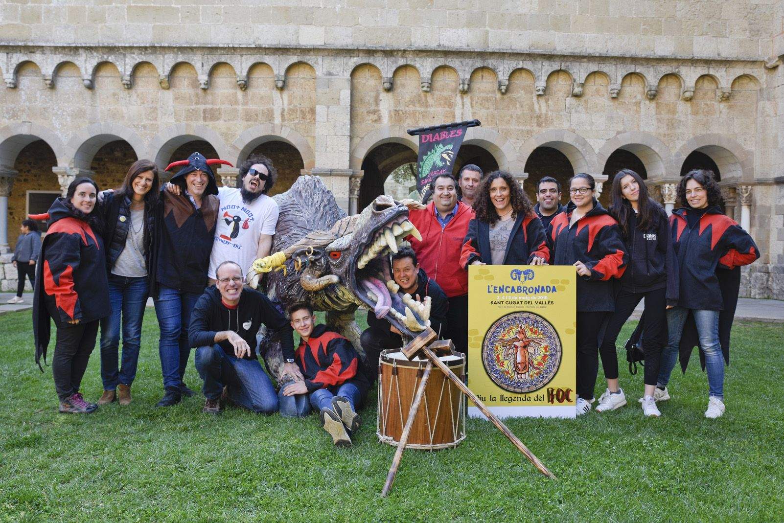 L'encabrona de Diables s'ha presentat al Claustre del Monestir. FOTO: Bernat Millet
