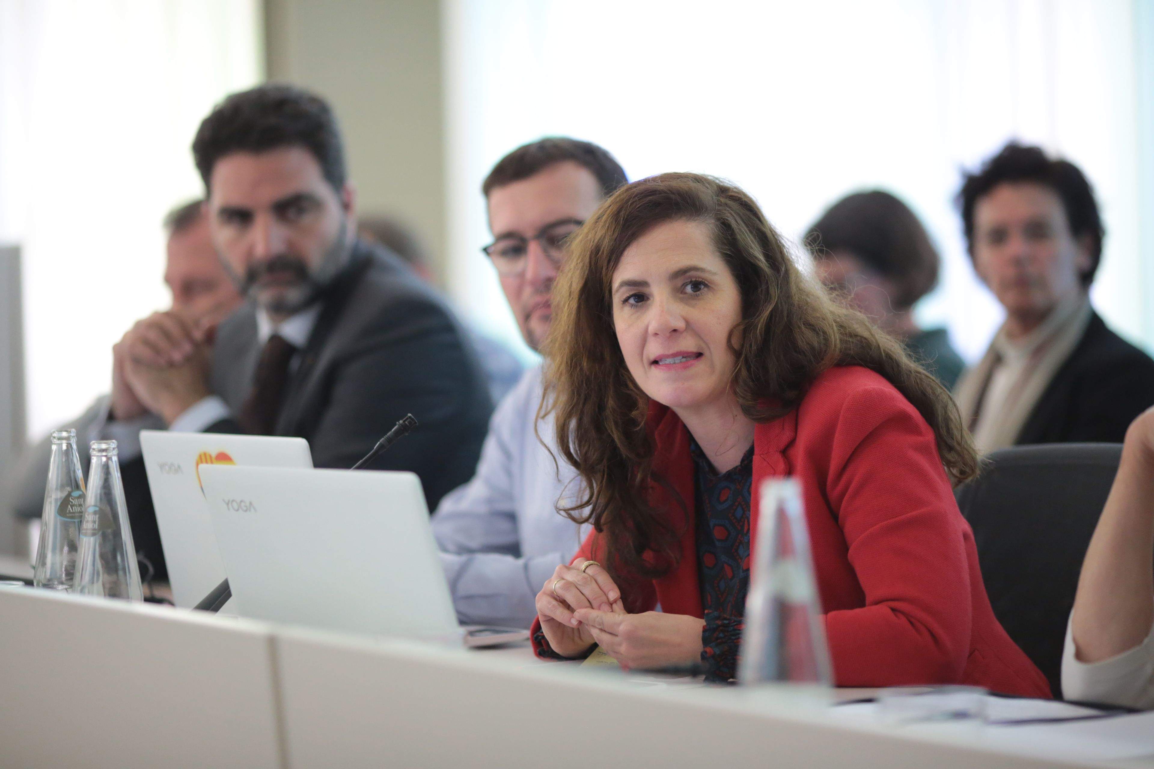 Múnia Fernández-Jordán durant un ple municipal. FOTO: Artur Ribera