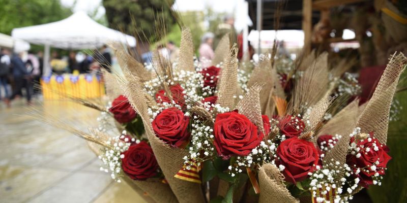 Les roses són un dels simbols més característics de Sant Jordi. FOTO: Bernat Millet