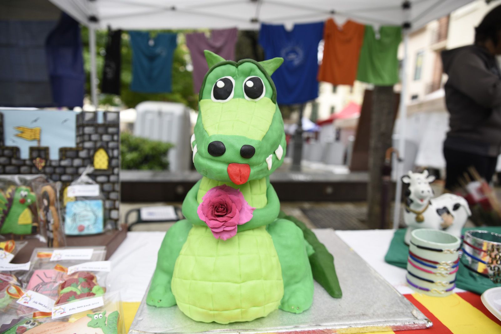 El drac de Sant Jordi de sucre. Foto: Bernat Millet.