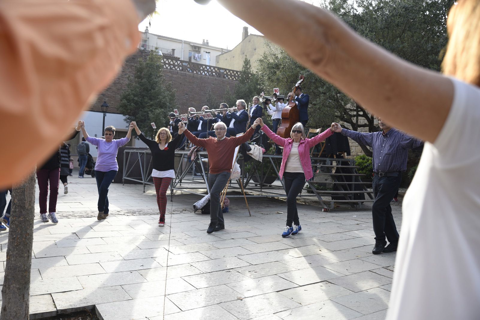 Ballada de sardanes durant la diada de Sant Jordi. Fotot: Bernat Millet.