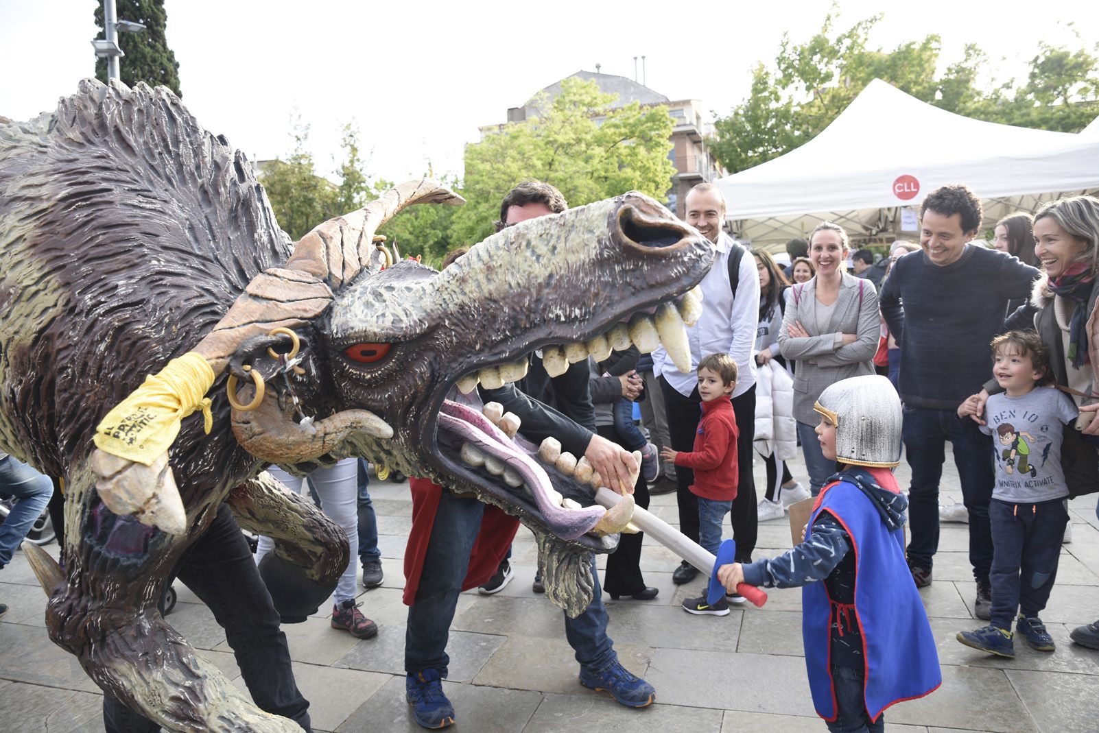 El Boc ha sortit durant la diada de Sant Jordi. Foto: Bernat Millet.