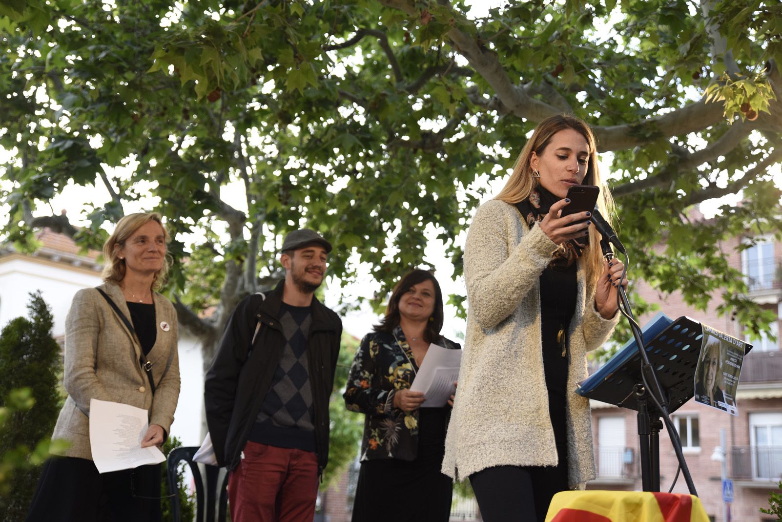 Recital d'homenatge a Marta Pessarrodona. Foto: Bernat Millet.