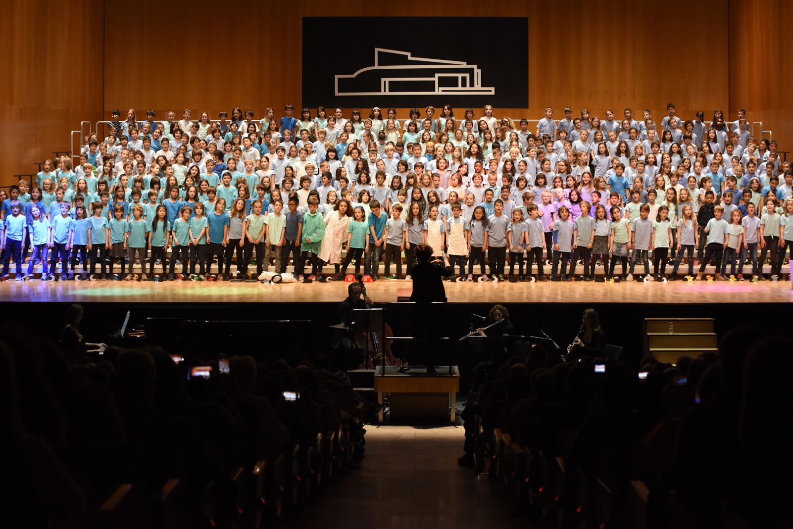 XVI Cantata Infantil de Sant Cugat al Teatre Auditori. Foto: Bernat Millet.