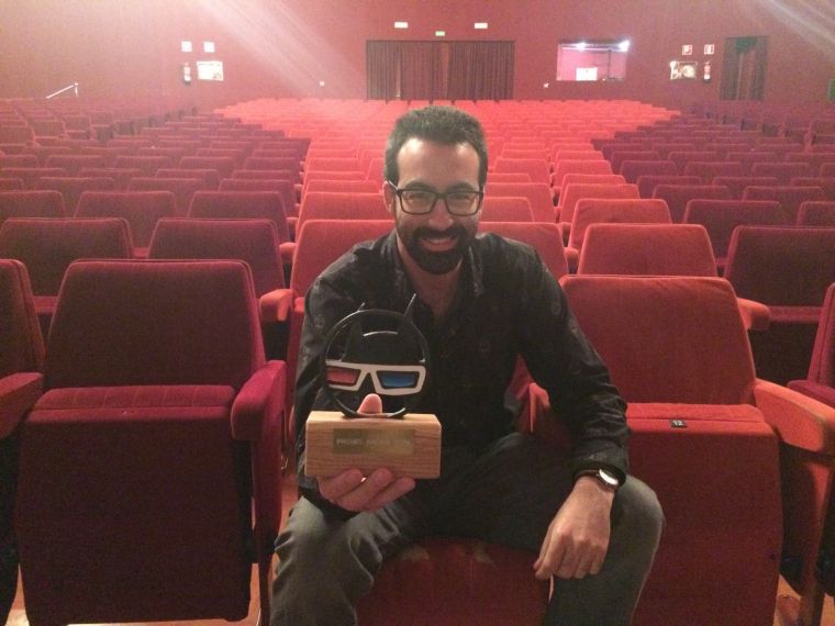 JR Armadàs amb el premi FOTO: Núria Escudé