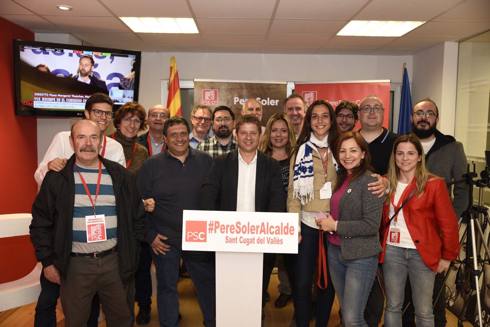 La seu del Partit Socialista de Catalunya. Foto: Bernat Millet.