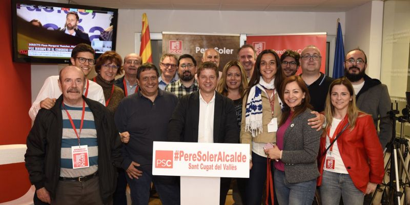 La seu del Partit Socialista de Catalunya. Foto: Bernat Millet.
