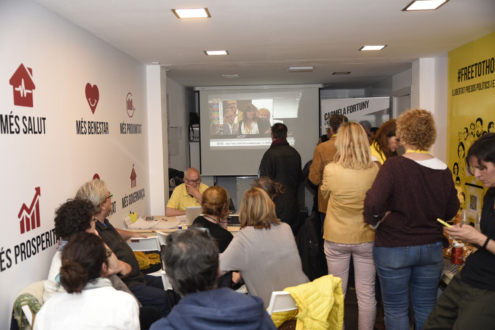 La seu de Junts per Sant Cugat. Foto: Bernat Millet.