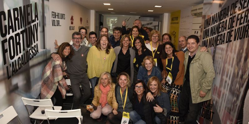 La seu de Junts per Sant Cugat. Foto: Bernat Millet.