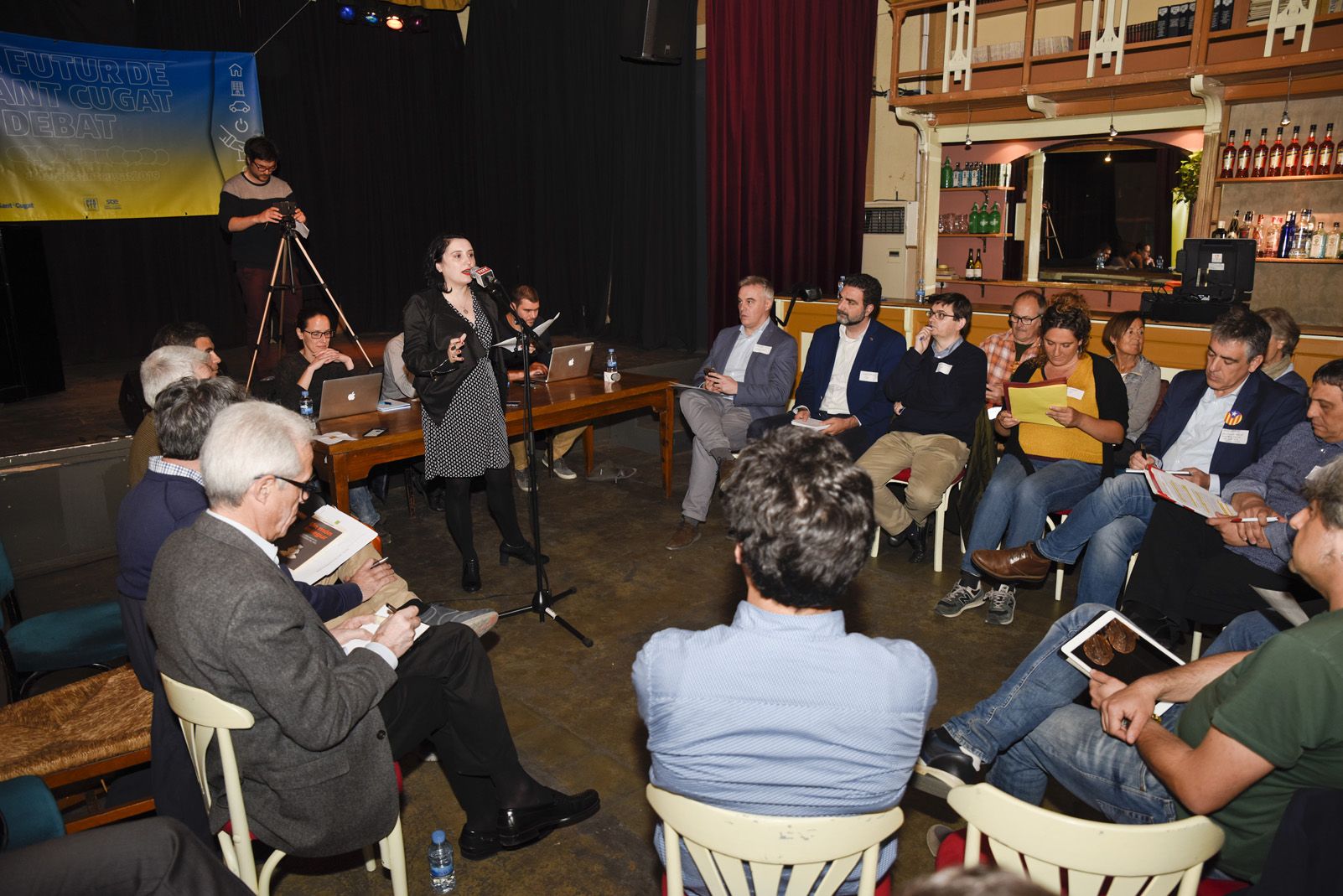 Debat electoral sobre seguretat mobilitat. Foto: Bernat Millet.