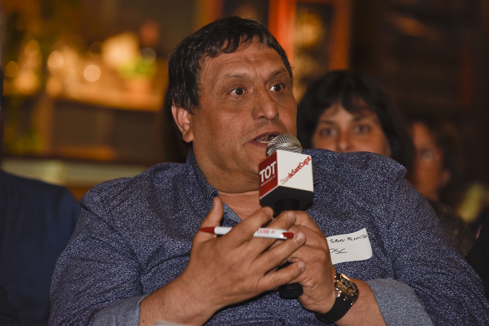 Debat electoral sobre seguretat mobilitat. Foto: Bernat Millet.