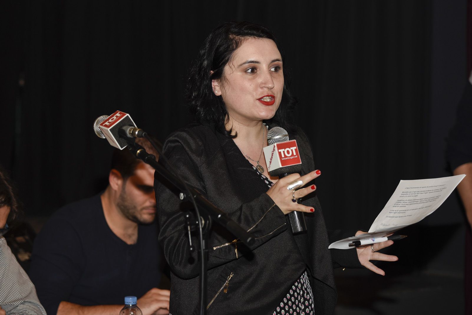 Debat electoral sobre seguretat mobilitat. Foto: Bernat Millet.