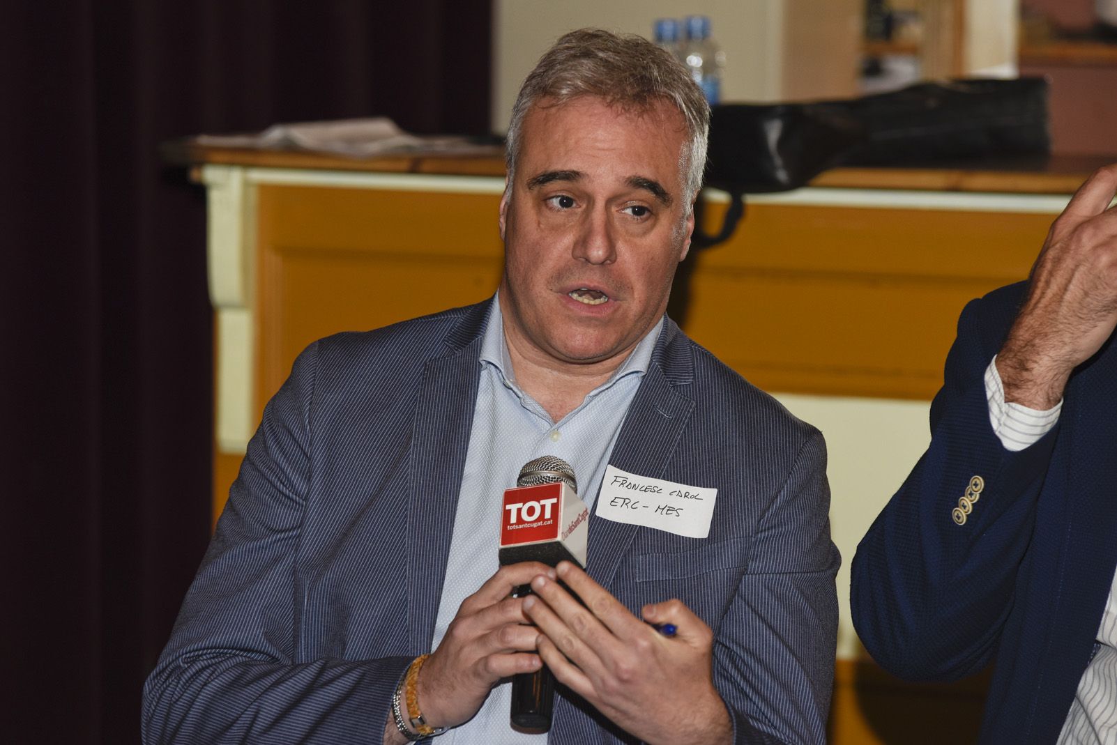 Debat electoral sobre seguretat mobilitat. Foto: Bernat Millet.