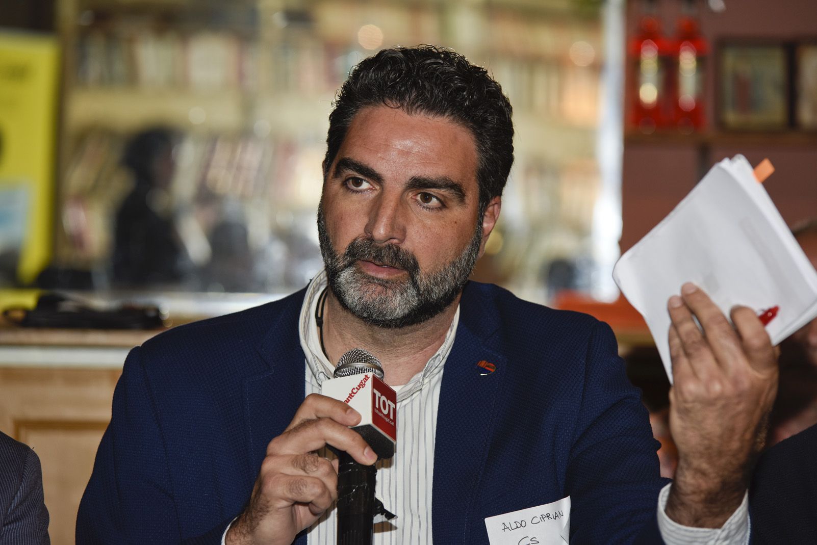 Debat electoral sobre seguretat mobilitat. Foto: Bernat Millet.