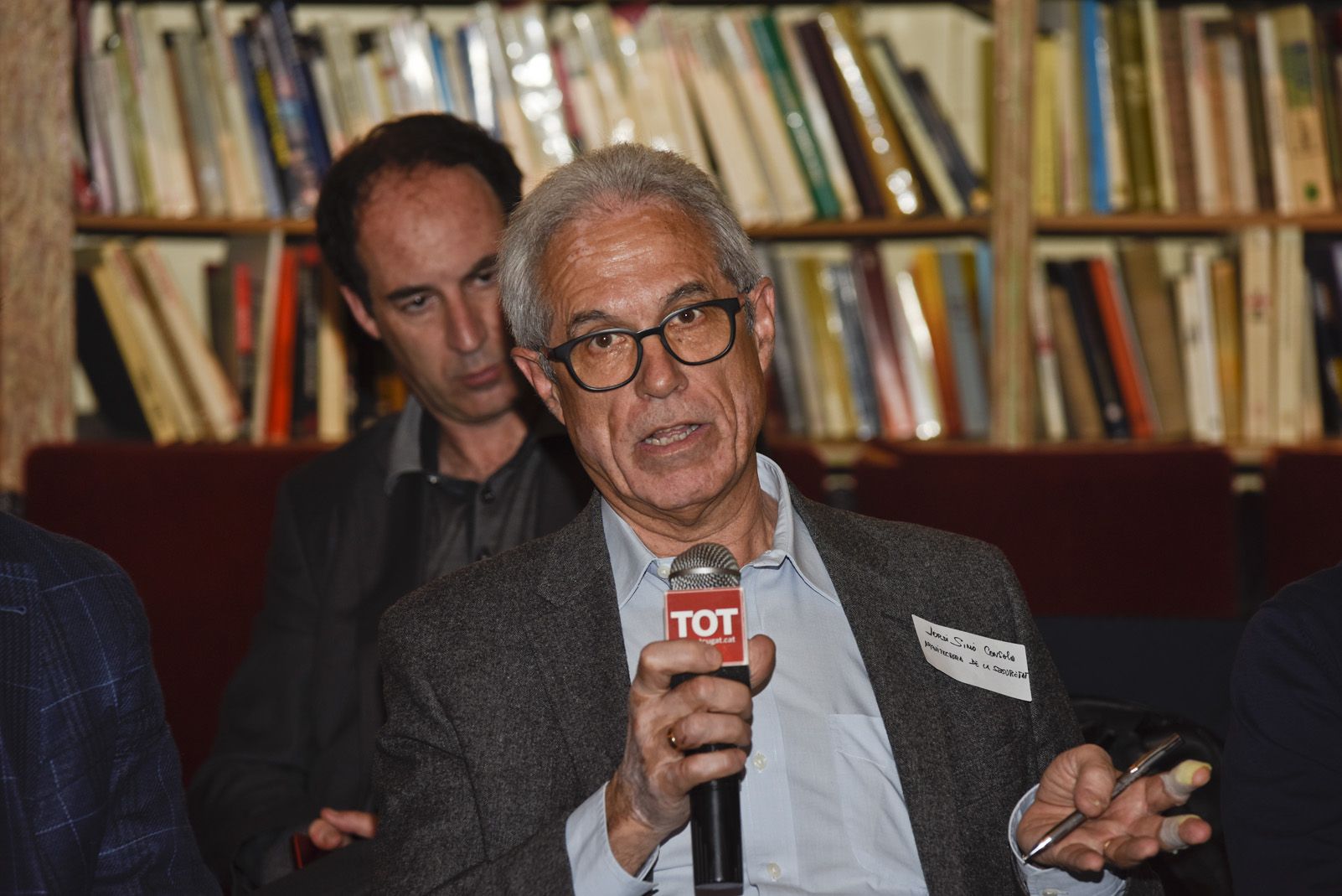 Debat electoral sobre seguretat mobilitat. Foto: Bernat Millet.