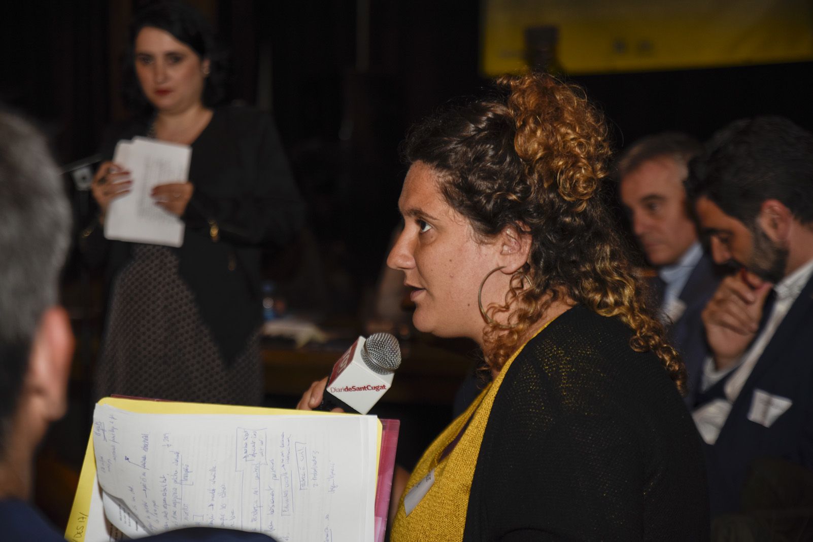 Debat electoral sobre seguretat mobilitat. Foto: Bernat Millet.