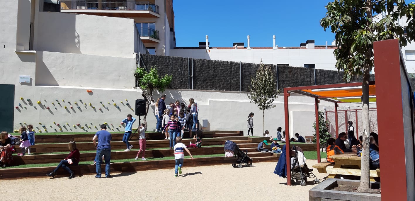 Així ha quedat el nou patí de l'Escola Santa Isabel. FOTO: Cedida
