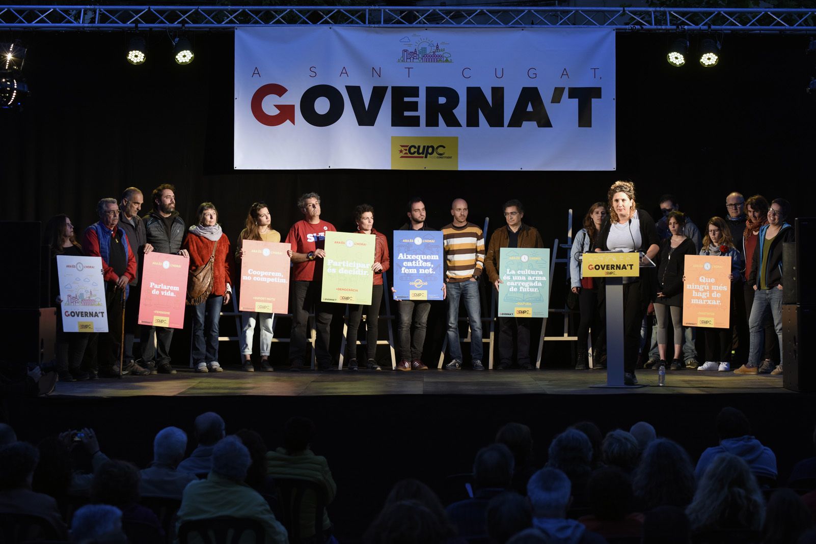 Presentació de la candidatura de la CUP-PC. FOTO: Bernat Millet