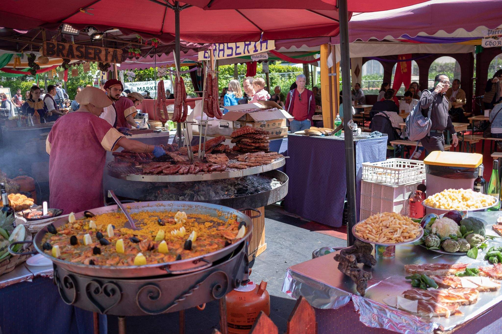 Mercat Medieval a la Plaça de la Vila. FOTO: Ale Gómez