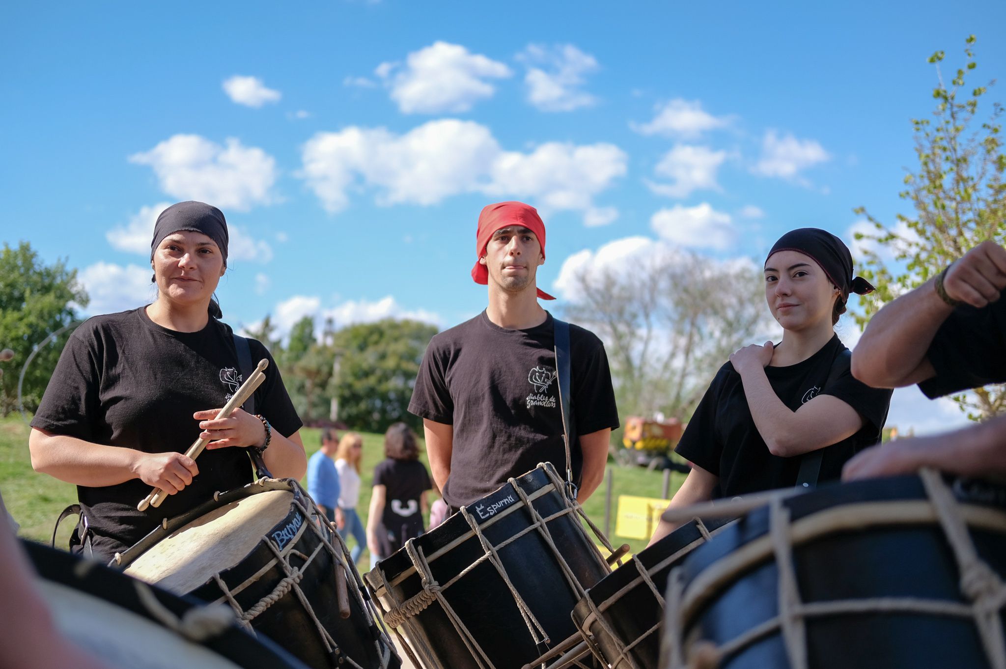 "Percufoc" al parc Ramón Barnils. FOTO: Ale Gómez