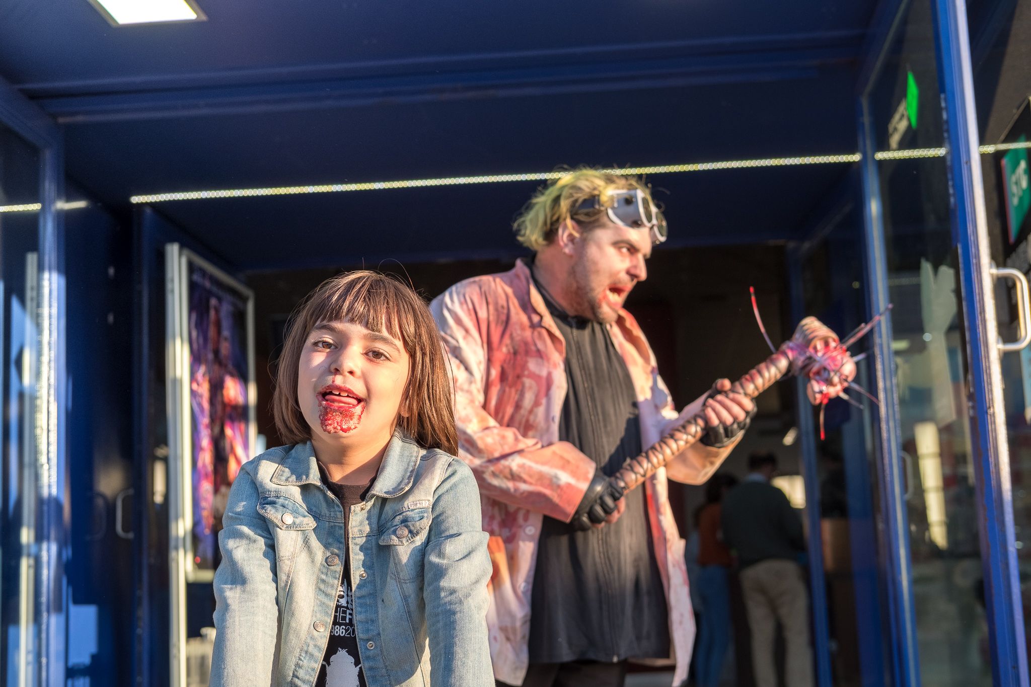 Maquillatge Zombi als cinemes (Sant Cugat Fantàstic). FOTO: Ale Gómez