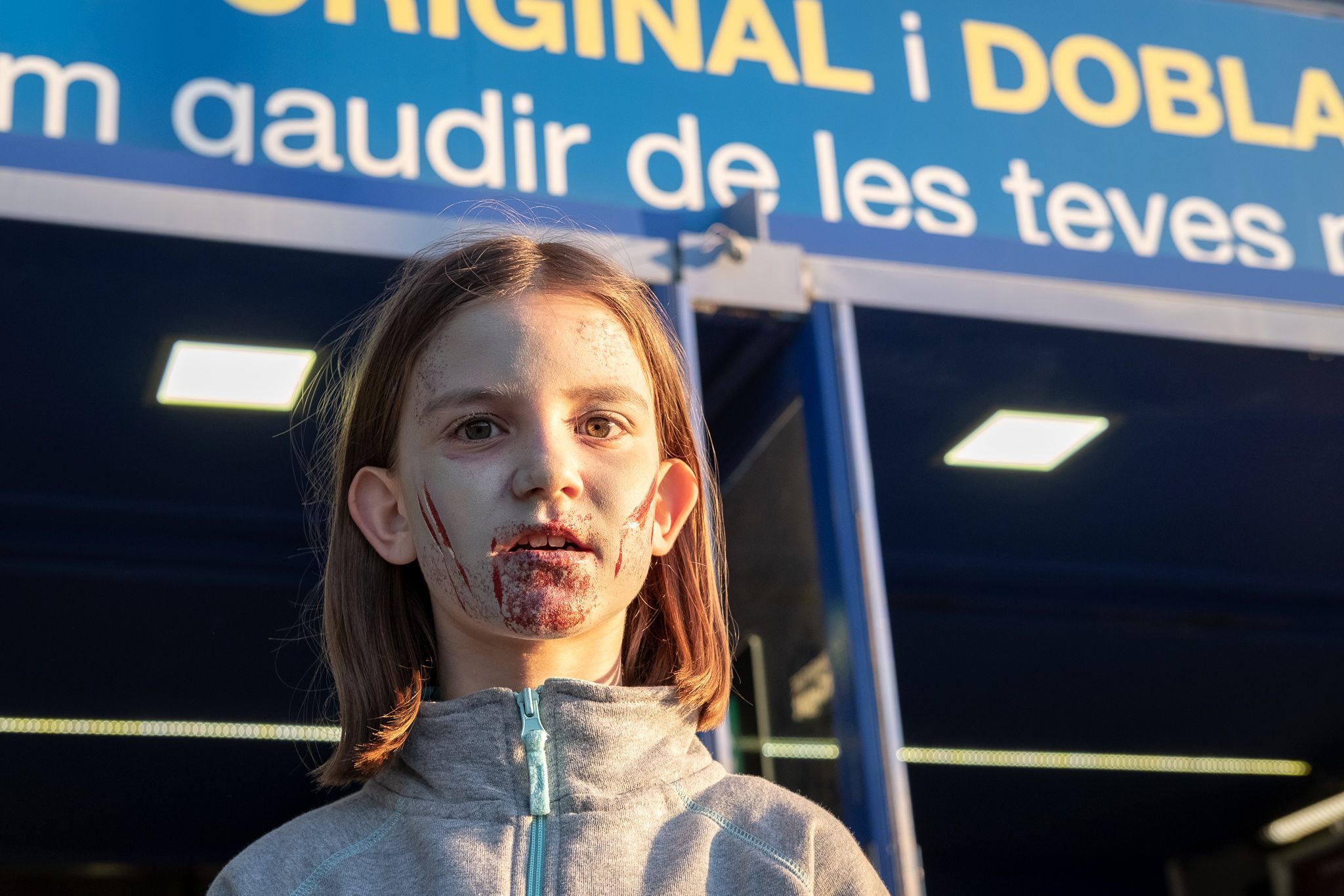 Maquillatge Zombi als cinemes (Sant Cugat Fantàstic). FOTO: Ale Gómez