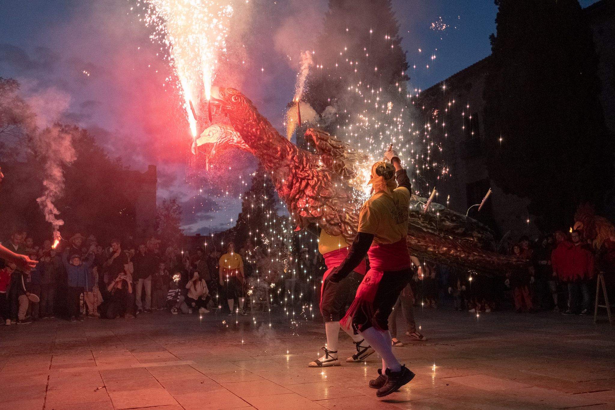 Comença el correfoc. FOTO: Ale Gómez