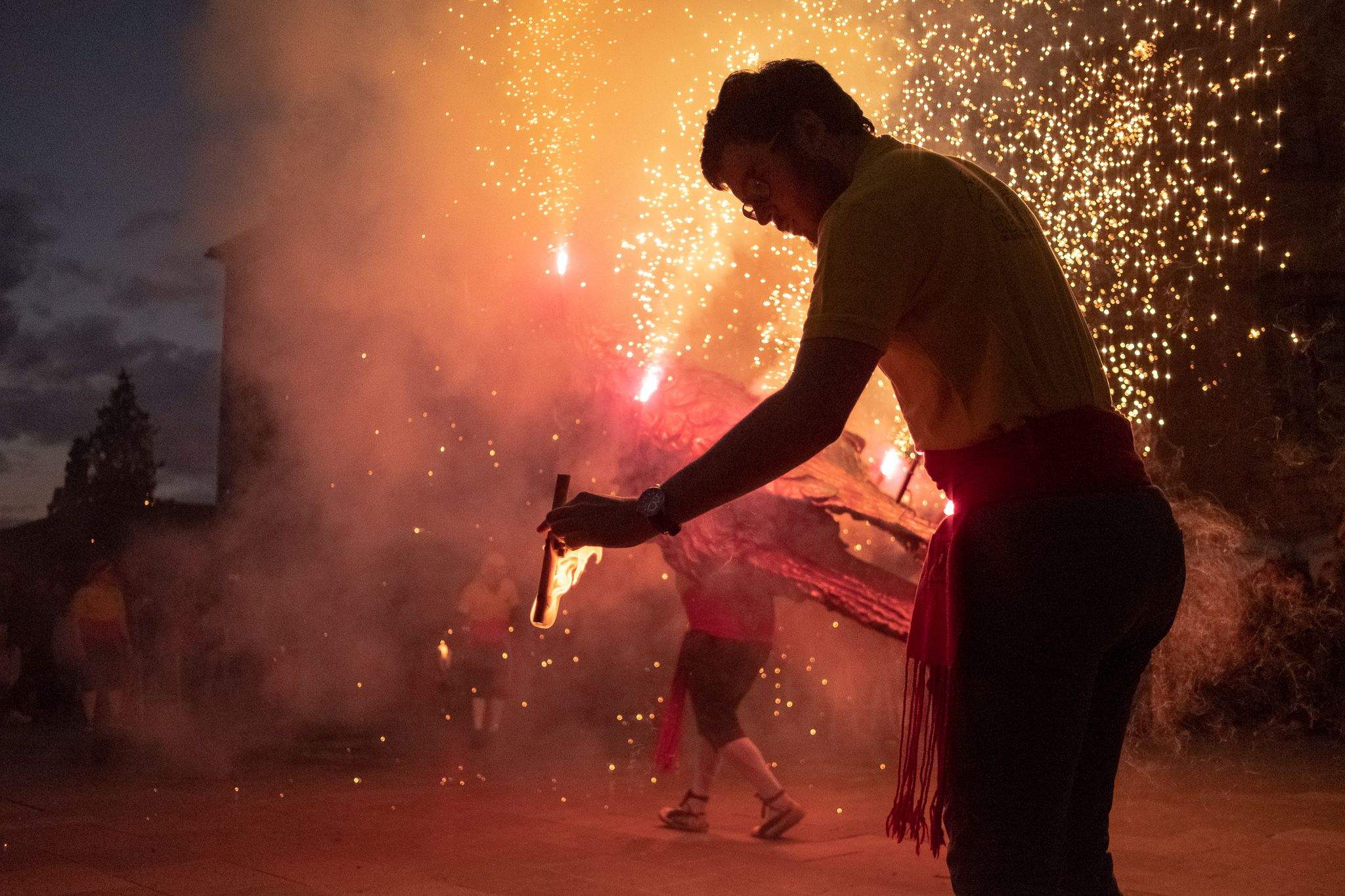 Comença el correfoc. FOTO: Ale Gómez