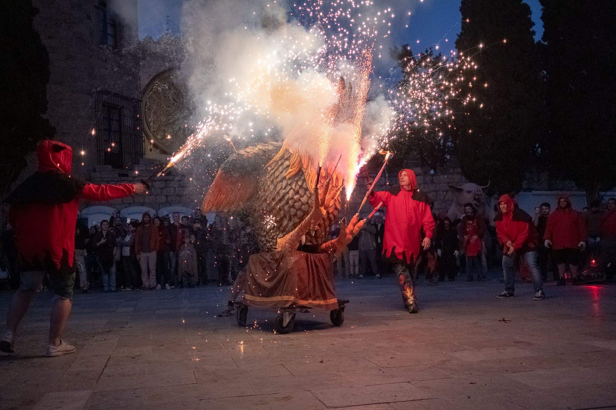 Comença el correfoc. FOTO: Ale Gómez