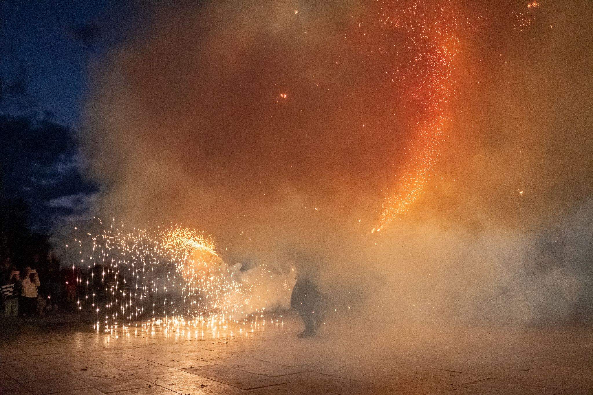 Comença el correfoc. FOTO: Ale Gómez