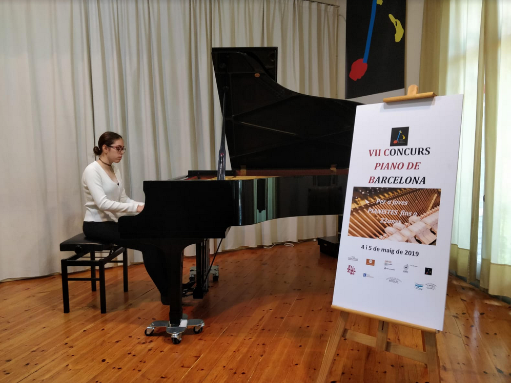 Laura González al VII Concurs de Piano de Barcelona. FOTO: Cedida 