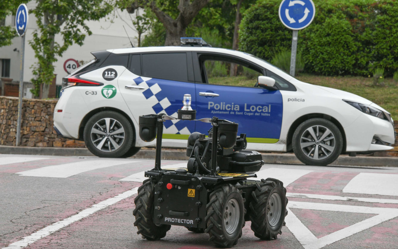 El robot Aquiles patrullarà pels carrers de Valldoreix FOTO: Localpres