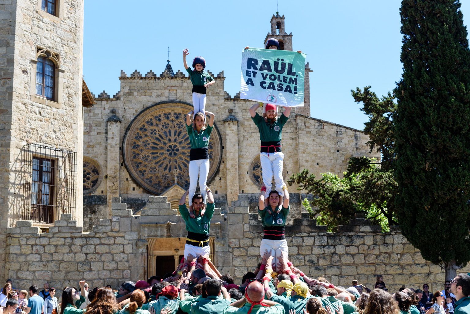 Diada castellera de Sant Ponç. Foto: Miguel López Mallach